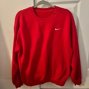 Red Nike crew